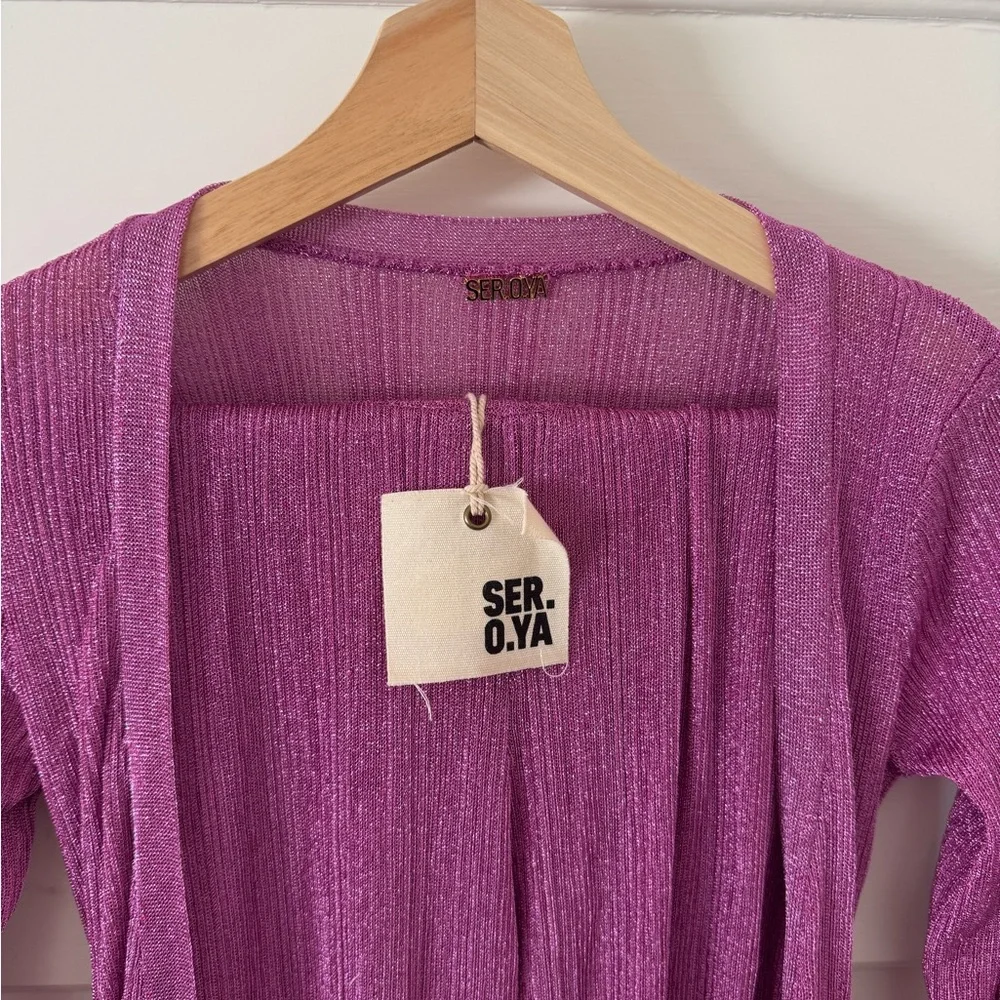 SER.O.YA Long Sleeve Purple Dress - Picture 2 of 4